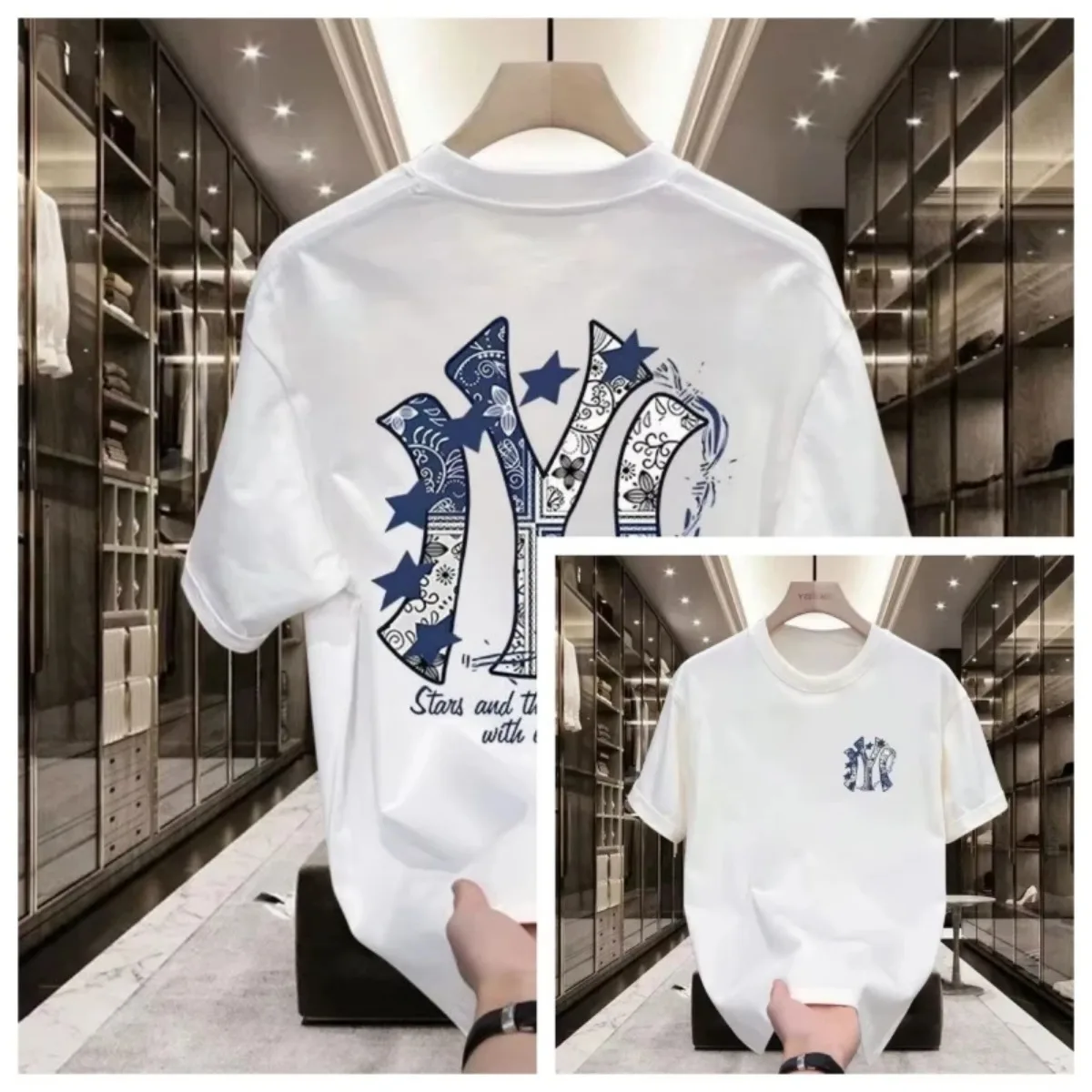 Parade Fashion Street - Camiseta Masculina Estampada de Manga Curta