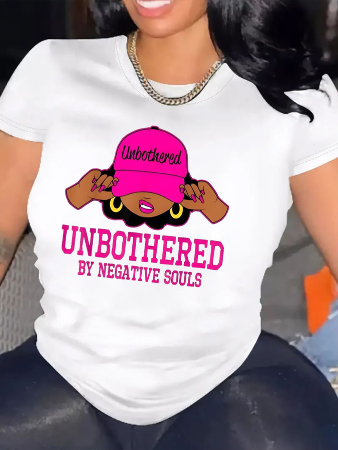 Street Fashion Trends 2026 - Camiseta Feminina Confortável com Gola Redonda,