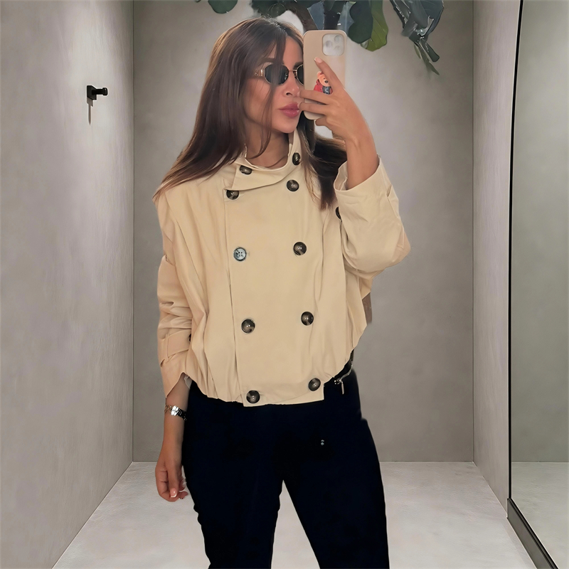 Jaqueta Curta Plissada Feminin - Street Fashion Trends 2026 avaliação e preço