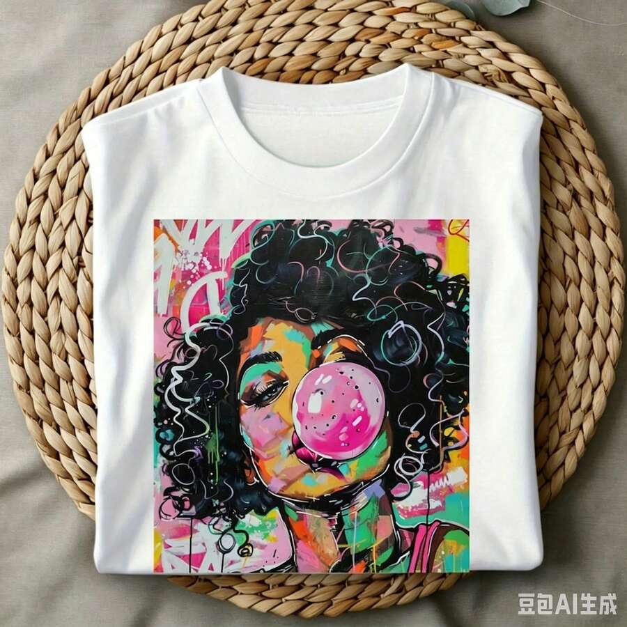 Camiseta Gráfica Casual Femini - Street Fashion Trends 2026 avaliação e preço