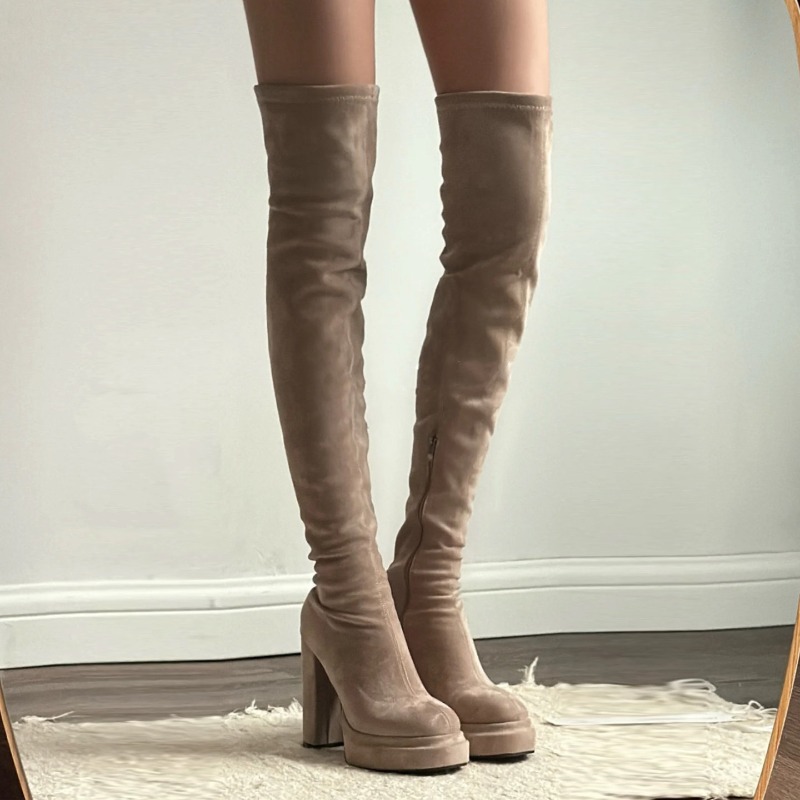 Botas Femininas de Salto Alto  - Street Fashion Lady avaliação e preço