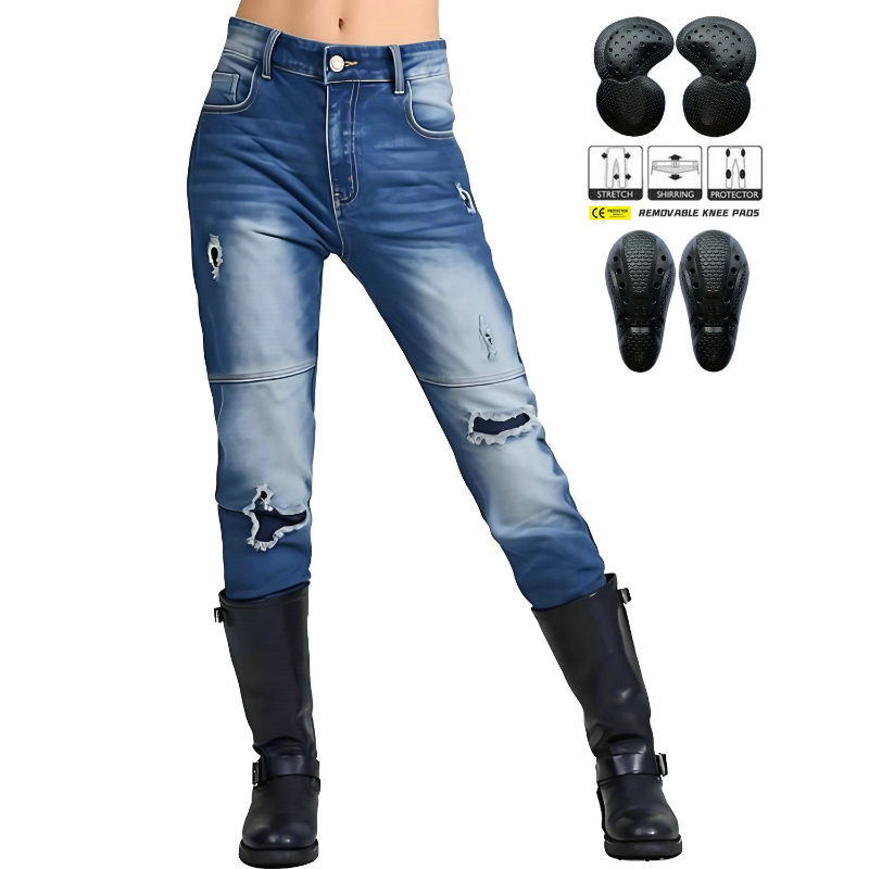 Calça Jeans Feminina de Motoci - Distressed Jean Rip avaliação e preço