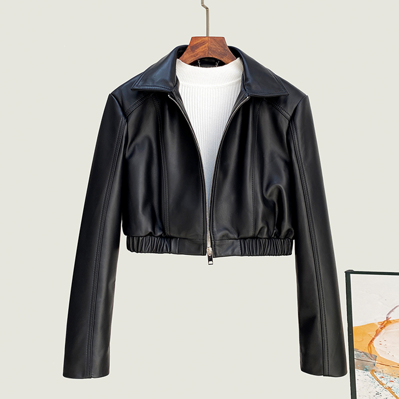 100% jaqueta de couro genuíno  - Street Fashion Fall 2025 avaliação e preço