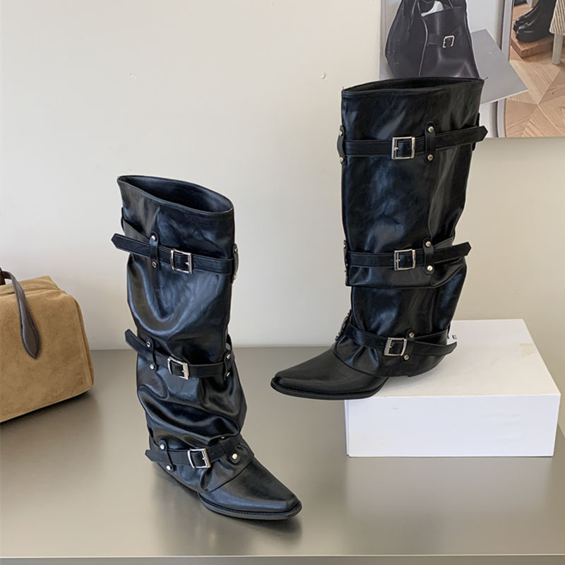 Botas Femininas de Cano Alto P - Street Fashion Lady avaliação e preço