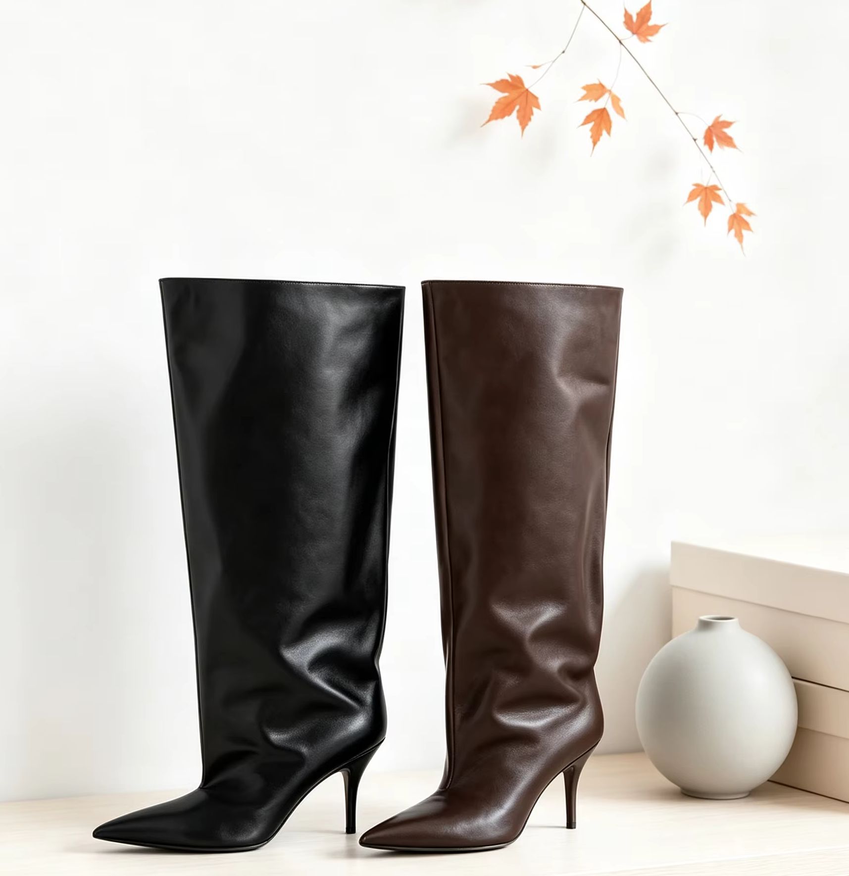 Bota Feminina Elegante de Cano - Street Fashion Lady avaliação e preço