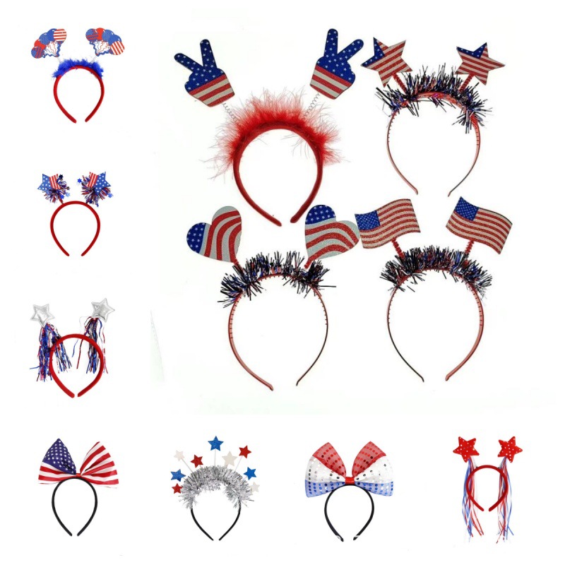 American Flag Hairband Decorat - Parade Fashion Street avaliação e preço