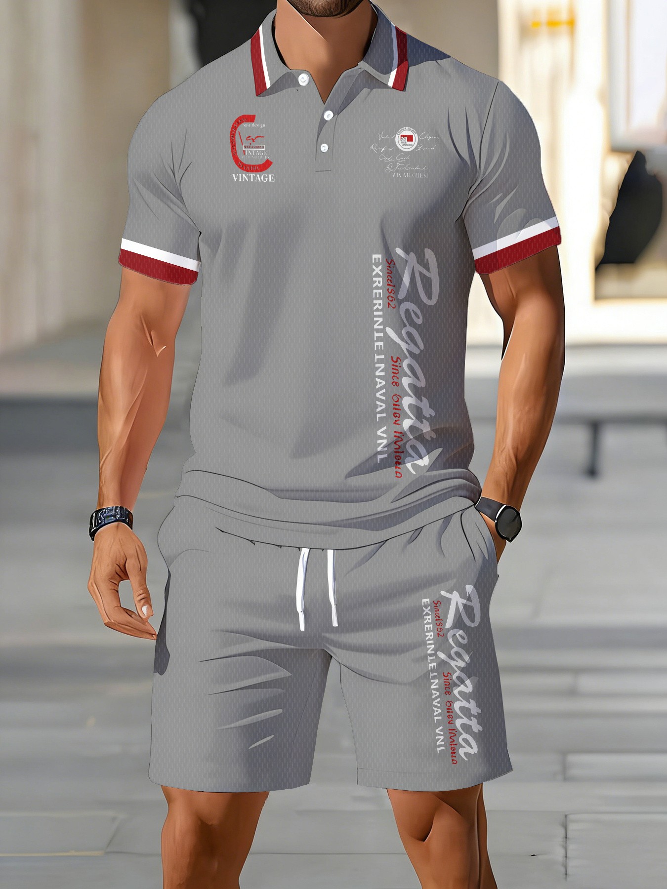 Conjunto de Camisa Polo Mascul - Street Fashion Summer 2026 avaliação e preço