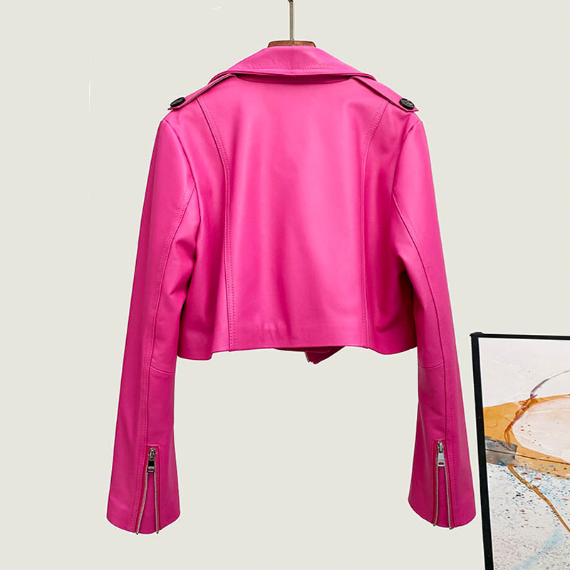 Moda rosa rosa mulheres jaquet - Street Fashion Fall 2025 avaliação e preço