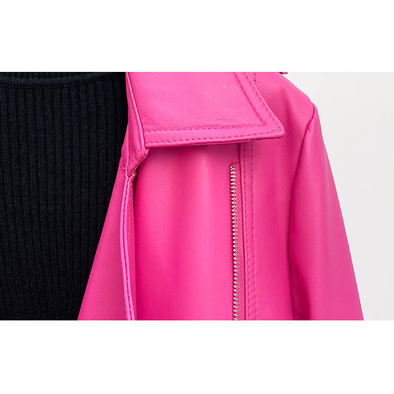 Moda rosa rosa mulheres jaquet - Street Fashion Fall 2025 avaliação e preço